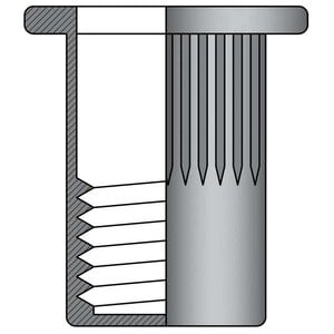 Rivex Fasteners Blindklinkmoeren M8 - staal - gesloten cilindrische kop - klembereik: 0.5-3.0mm - 250 stuks