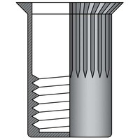 Blindklinkmoeren M6 - staal - gesloten verzonken kop - klembereik: 1.5-4.5mm - 250 stuks