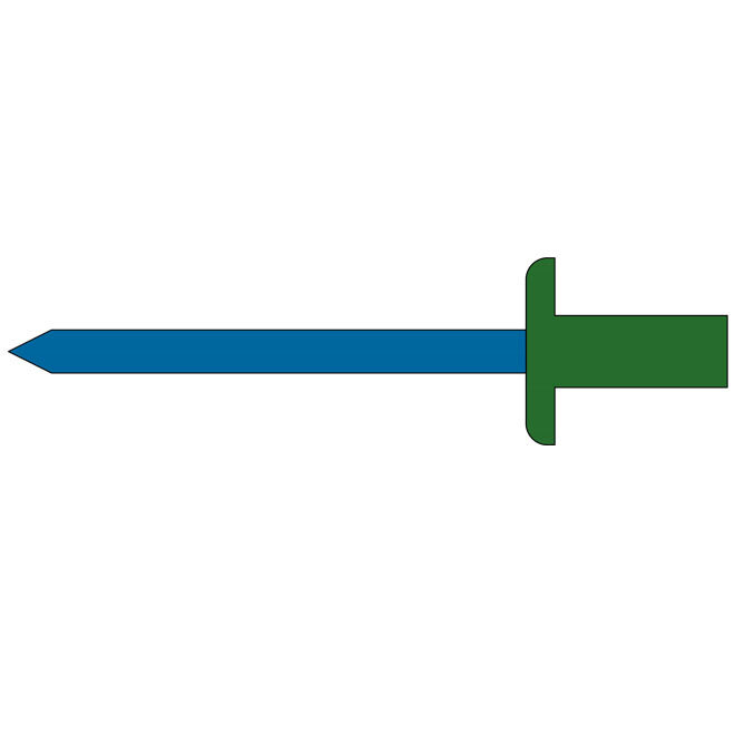  Body aluminium - Trekpen staal