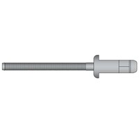 Structurele popnagels type H 6.4 x 14.5mm - Staal/Staal - bolkop - klembereik: 6.8 - 8.8mm - 250 stuks
