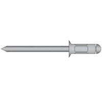 Multigrip popnagels 4.0 x 10.0mm - Alu/Staal - verzonken kop - klembereik: 2.8 - 6.5mm - 500 stuks