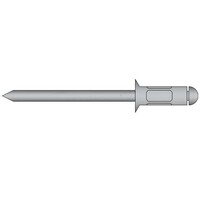 Multigrip popnagels 4.0 x 12.0mm - Alu/Staal - verzonken kop - klembereik: 2.8 - 7.9mm - 500 stuks
