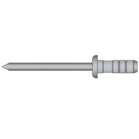 Multigrip popnagels 4.8 x 12.7mm - Staal/Staal - bolkop - klembereik: 1.0 - 7.5mm - 500 stuks