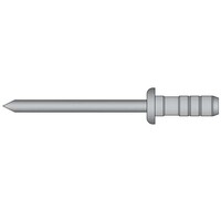 Multigrip popnagels 4.0 x 12.0mm - RVS A2/RVS A2 - bolkop - klembereik: 3.0 - 7.0mm - 500 stuks