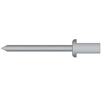 Gas- en vloeistofdichte popnagels 4.8 x 20.0mm - RVS A2/RVS C1 - bolkop - klembereik: 10.5 - 14.0mm - 250 stuks