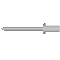 Gas- en vloeistofdichte popnagels 3.2 x 9.5mm - Alu/Alu - bolkop - klembereik: 3.5 - 5.0mm - 500 stuks