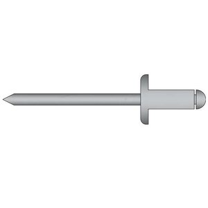Rivex Fasteners Popnagels 5.0 x 27.0mm - grote bolkop - Alu/Staal - klembereik: 20.0 - 22.0mm - 250 stuks
