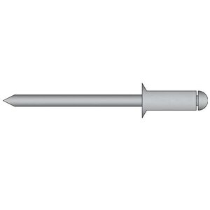 Rivex Fasteners Popnagels 5.0 x 25.0mm - verzonken kop - Alu/Staal - klembereik: 15.0 - 20.0mm - 250 stuks