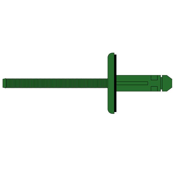Grote bolkop - Body aluminium - Trekpen aluminium