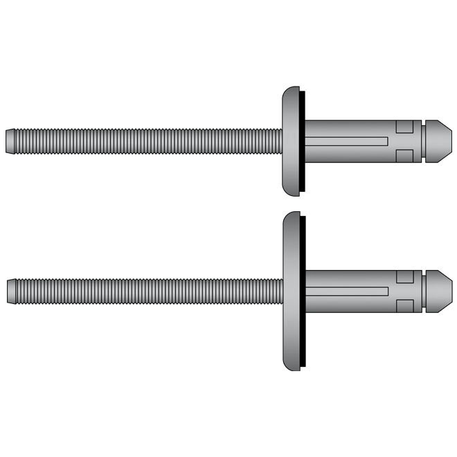 Structurele spreidnagel met O-ring