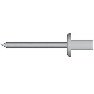Rivex Fasteners Gas- en vloeistofdichte popnagels 4.8 x 9.5mm - RVS A2/RVS C1 - grote bolkop - klembereik: 3.0 - 4.5mm - 250 stuks
