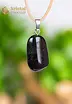 Onyx pendant with silver loop - no. 2