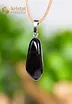 Onyx pendant with silver loop - no. 4