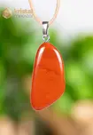 Red Jasper pendant with silver loop - no. 2