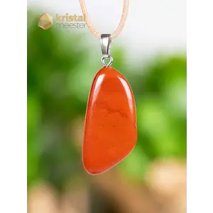 Red Jasper pendant with silver loop - no. 2