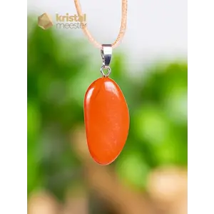 Red Jasper pendant with silver loop - no. 4