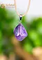 Charoite EX pendant with silver loop - no. 1