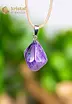 Charoite EX pendant with silver loop - no. 1