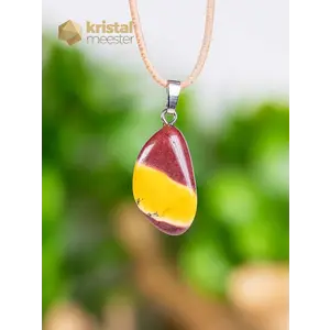 Mookaite Jasper Pendant with silver loop - no. 3