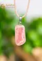 Rhodochrosite EX pendant with silver loop - no. 4