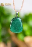 Aventurine EX pendant green with silver loop - no.1