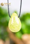 Green Opal Drop Shaped Pendant - no. 1