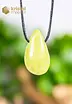 Green Opal Drop Shaped Pendant - no. 4