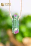 Ruby in Fuchsite Pendant drilled - no. 1