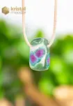 Ruby in Fuchsite Pendant drilled - no. 4