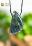 Moss Agate EX pendant, drilled - no. 3