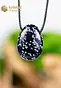 Snowflake Obsidian Pendant, drilled - no. 4