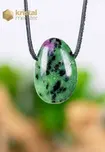 Ruby in Zoisite Pendant drilled - no. 1