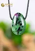 Ruby in Zoisite Pendant drilled - no. 1