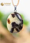 Septarian Pendant with silver loop - no. 3