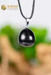 Shungite pendant with silver loop - no. 3