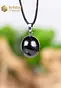 Shungite pendant with silver loop - no. 2