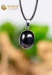 Shungite pendant with silver loop - no. 1