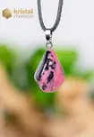 Rhodonite EX Pendant with silver loop - no. 1