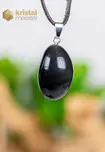 Regenboog Obsidiaan Hanger met zilver oog - nr. 4