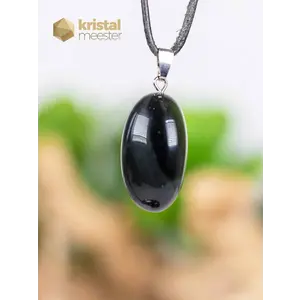 Rainbow Obsidian Pendant with silver loop - no. 1