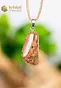 Unakite EX Pendant with silver loop - no. 3