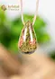 Unakite Drop Shaped Pendant - no. 3