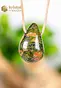 Unakite Drop Shaped Pendant - no. 2