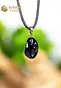 Tektite Pendant with silver loop - no. 3