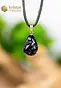 Tektite Pendant with silver loop - no. 2