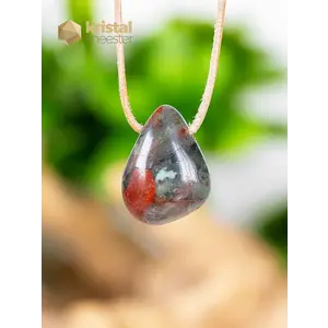 Vulcan Jasper Drop Shaped Pendant - no. 4