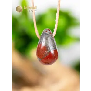 Vulcan Jasper Drop Shaped Pendant - no. 2