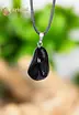 Black Tourmaline EX pendant with silver loop - no. 3