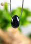 Black Tourmaline pendant, drilled - no. 4