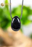 Black Tourmaline pendant, drilled - no. 3